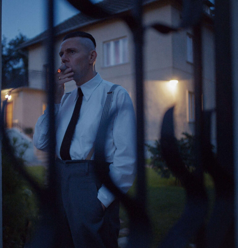 Actor Christian Friedel plays Rudolf Höss, the commandant of the Auschwitz camp.