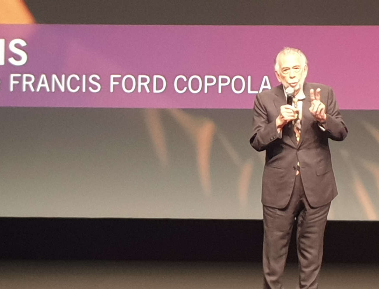 “I have a lot of very good personal memories here,” confided Francis Ford Coppola.