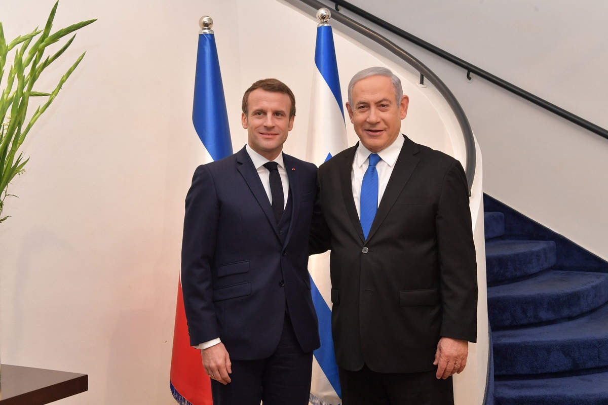 Emmanuel Macron met Benjamin Netanyahu (Flickr)